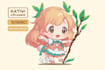 create cute kawaii chibi illustration