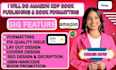 do professional book formatting ebook paperback  amazon kdp layout design