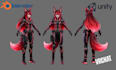 craft a professional custom vrchat character in blender