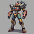draw cool robot or cyborg character