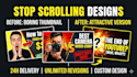 design eye catching youtube thumbnail for high CTR