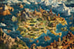 draw detailed hand drawn fantasy map battle map