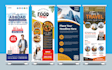 design professional roll up banner, pull up and stand banner