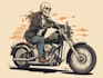 draw awesome skull or skeleton illustration for you