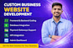 design and develop a custom website full stack developer