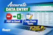 do ms excel data entry data cleaning and spreadsheet formatting