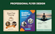 design professional business and event flyer