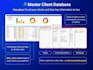 client tracker CRM template dashboard google sheets excel business CRM system