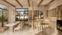 design custom kitchen with 3d render and 2d drawings