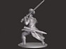 digital sculpt 3d miniature character, printable stl, 3d statue, realism model