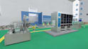 create 3d industrial video automotive warehouse, logistics walkthrough animation