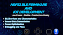 develop iot smart device IOS android apps for arduino nrf52 ble firmware flutter