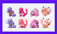 create custom pokemon style pixel sprite sheets, battle sprites and animation