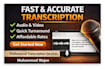 do audio to text transcription