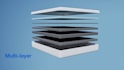 create 3d mattress animation, exploded view, cgi product video for ecommerce ads