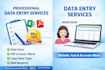 do professional data entry, PDF to excel and web research