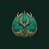 create epic fantasy mythical logo design for game
