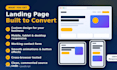 build a responsive landing page using HTML, CSS and javascript