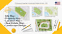 site map, property map, location map, real estate map and landscape design