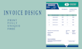 design professional invoice, letterhead, receipt, PDF templates