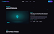 design and develop a modern podcast website