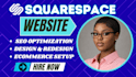 squarespace website design squarespace website redesign squarespace landing page