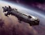create sci fi spaceship art illustration for you