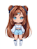 make anime chibi character illustration