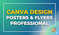 design professionl canva posters and social media  flyers