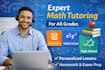 teach math step by step as your online math tutor