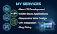 develop mern stack web application using react, node and mongodb