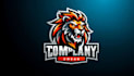 create unique danger animal mascot logo design with copyright
