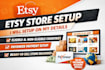 create and setup a professional etsy store with payoneer payment integration