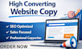 write high converting SEO website copy for your business