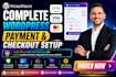 do wordpress payments, google pay, and credit card checkout button and security