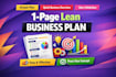 create a 1 page lean business plan