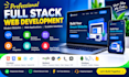 develop a full stack website with frontend and backend development