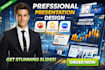 do powerpoint presentation design, google slides, sales pitch deck, slide deck