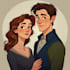 draw a romantic couple illustration ych