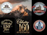design beautiful celebration logo within new concepts