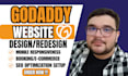 do godaddy website design, godaddy redesign, godaddy website SEO