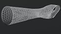 3d medical prototype, biomedical implant, prosthetic, orthopedic, lattices model