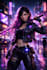 create a custom ai cyberpunk character illustration