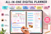 etsy digital planner etsy digital products hyperlinked planner etsy seo journal