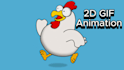 custom 2d gif animation for social media and animated stickers