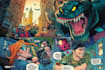 do a superhero comic art cartoon illustration