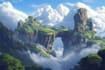 create fantasy landscape illustrations