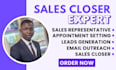 be your sales representative, generate b2b sales, sales closer, telemarketing