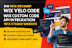 do wix revamp wix velo code wix custom code api integration wix studio website