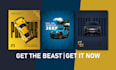 create a custom car poster design within 24 hours